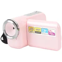 Fabater Kinder-Videokamera, 16 MP, 1080p HD-Digitalkamera mit 2-Zoll-Farb-TFT-Bildschirm, 16-fachem Digitalzoom – für Kinder Zum Fotografieren und für die Feiertage (PINK)