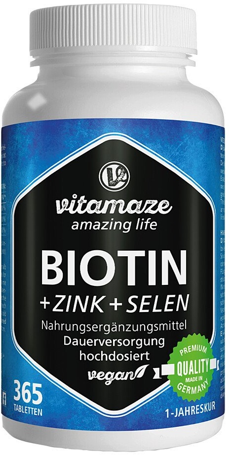 Vitamaze Biotin 10 mg hochdosiert+Zink+Selen