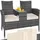 CASARIA Gartenbank 145 x 58 x 87 cm Grau