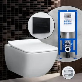 Villeroy & Boch Venticello Komplett-SET Wand-WC mit WC-Sitz Weiß