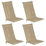 Beautissu Loft HL Hochlehner 120x50x6cm Natur 4tlg