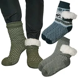 Kuschelige Socken mit Anti-Rutsch-Schutz