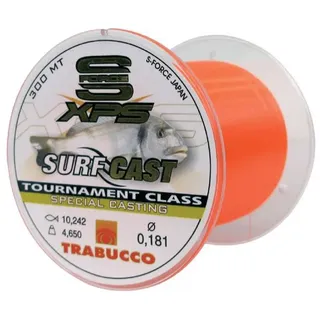 Trabucco Angelschnur Surf Cast XPS S-Force 0.255 mm 300 m Silikonisiert Meer Spinning Surfcasting Fedeer Bachforelle