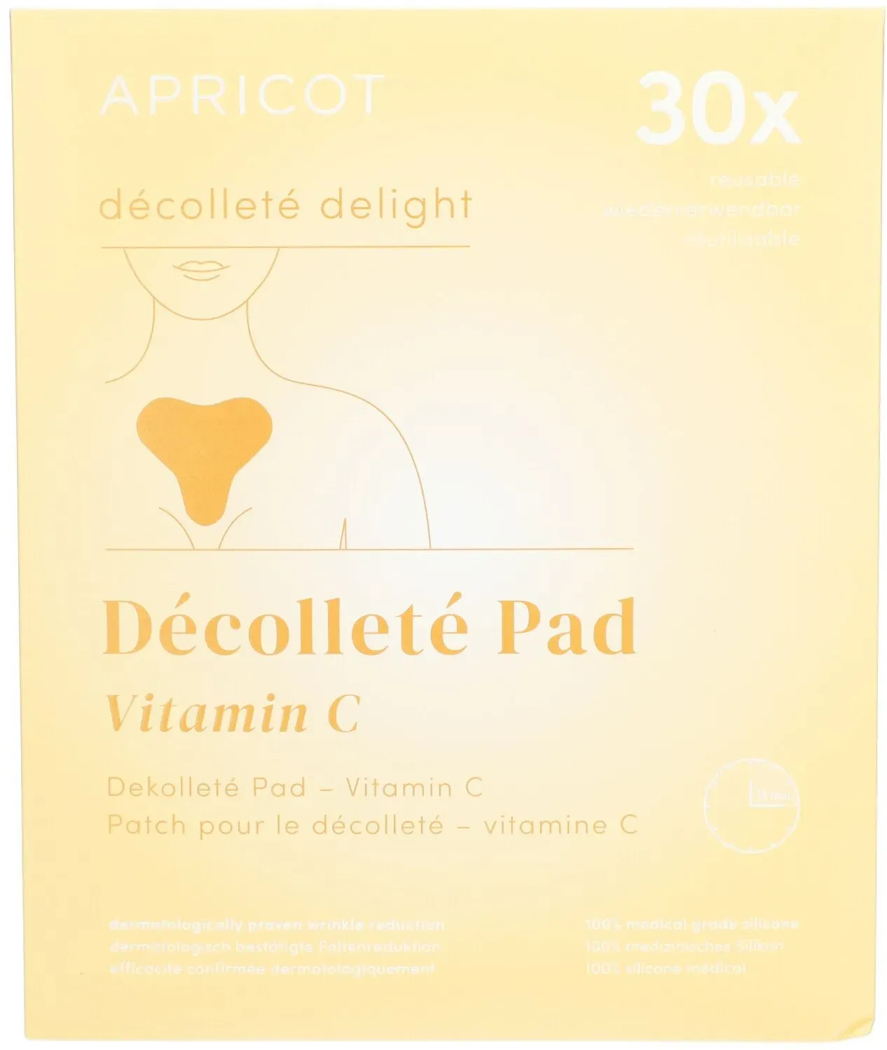 Apricot Dekolleté Pad mit Vitamin C 'decollete delight'