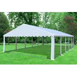 Partyzelt Pavillon 6x10m Weiss PVC Festzelt wasserdicht Bierzelt Vereinszelt