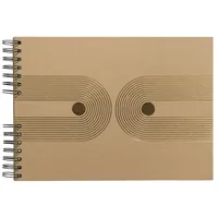 Exacompta Fotoalbum mit Spiralbindung 50S schwarz 32x22 cm 50