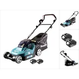 Makita Dlm 432 G2 Akku Rasenmäher 36 v ( 2x 18 v ) 43 cm Brushless + 2x Akku 6,0 Ah - ohne Ladegerät