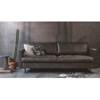 BePureHome Rodeo Classic Sofa 2,5 Sitzer Eco-Leder, schwarz