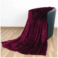BestLivings Kuscheldecke Celina, Aubergine 180 x 220 cm