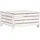 vidaXL Gartenhocker Weiß 62x63,5x32 cm Massivholz Kiefer
