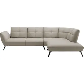 otto home Ecksofa OTTO HOME "Mikado L-Form", grau (taupe), B:297cm H:88cm T:245cm, 95% Polyester 5% Polyamid, Sofas, Ecksofa, inkl. Sitztiefenverstellung und Armteilverstellung