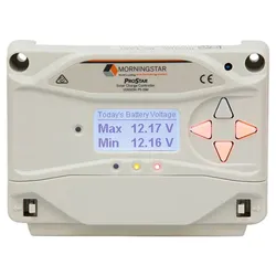 Solarladeregler MORNINGSTAR "Morningstar ProStar PS-30M", grau, B:15,3cm H:10,5cm T:5,5cm, Spannungsregler