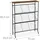 Relaxdays Industrial Schuhregal 70 x 89,5 x 23,5 cm schwarz/braun