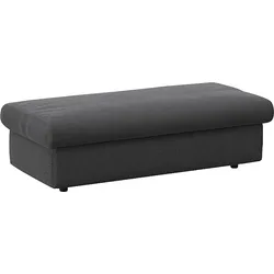 Pouf FLEXLUX "Lovane", grau (dervit grau), B:131cm H:44cm T:61cm, Poufs, Weich & anschmiegsam