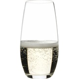 Riedel O Wine Tumbler Champagnerglas 2er Set, Kristallglas