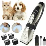 Professionelle Schermaschine Für Hunde Und Katzen, Tierhaartrimmer, Keramikklingen, Kabelgebunden, Wiederaufladbar, Mit 4 Verstellbaren Aufsätzen