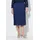 Ulla Popken Plisseerock Midirock Blau 46/48