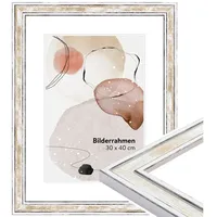 WandStyle Bilderrahmen H460 aus Massivholz in Gold 29,7 x