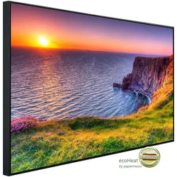 PAPERMOON Infrarotheizung "Sonnenuntergang an den Moher Cliffs", bunt (kunstmotiv im aluminiumrahmen), B/H/T: 100cm x 60cm x 3cm, 600 W, Heizkörper, sehr angenehme Strahlungswärme