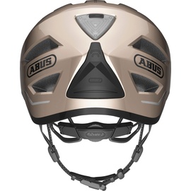 ABUS Pedelec 2.0 Fahrradhelm mit Rücklicht und Regenhaube - für den Stadtverkehr - Damen Herren - gold M Gold (champagne gold), M (52-57 cm)