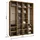 abiks möbel Drehtürenschrank COMO 200 x 245,5 x 40 cm Gold