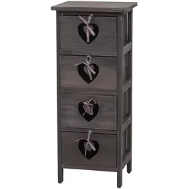 MCW Kommode Sues 29 x 70 x 25 cm Grau/Braun
