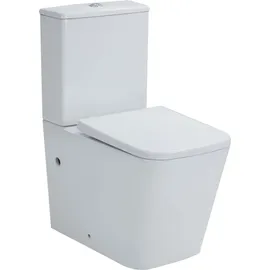 Sanicomfort Aliki Square Stand-WC mit WC-Sitz Weiß
