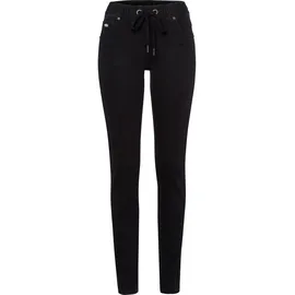 KangaROOS Jogg Pants KANGAROOS, Damen, Gr. 38, N-Gr, schwarz, Denim/Jeans, Obermaterial: 59% Baumwolle, 40% Polyester, 1% Elasthan, Destroyed-Effekte, bequem lang, Jeans Jogg Jeans Treggings, entspannte Passform, weite Beinform