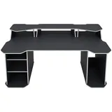 byLIVING Schreibtisch MATRIX anthrazit / Weiß