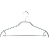 MAWA Design Kleiderbügel MAWA "Silhouette 41/FRS", silber (silberfarben), B:41cm