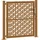 vidaXL Gartentor 105 x 105 cm Braun/Stahl