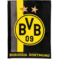 Borussia Dortmund Fleecedecke Streifenmuster