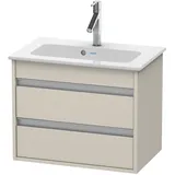 Duravit Waschtischunterschrank 2 Auszüge 60 x 48 x 38,5 cm Taupe Matt