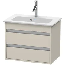 Duravit Waschtischunterschrank 2 Auszüge 60 x 48 x 38,5 cm Taupe Matt