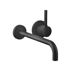 Dornbracht Meta Fertigmontageset 36863660-33 für Wand-Einhandmischer, Biegeradius von 90°, ohne Ablaufgarnitur, schwarz matt