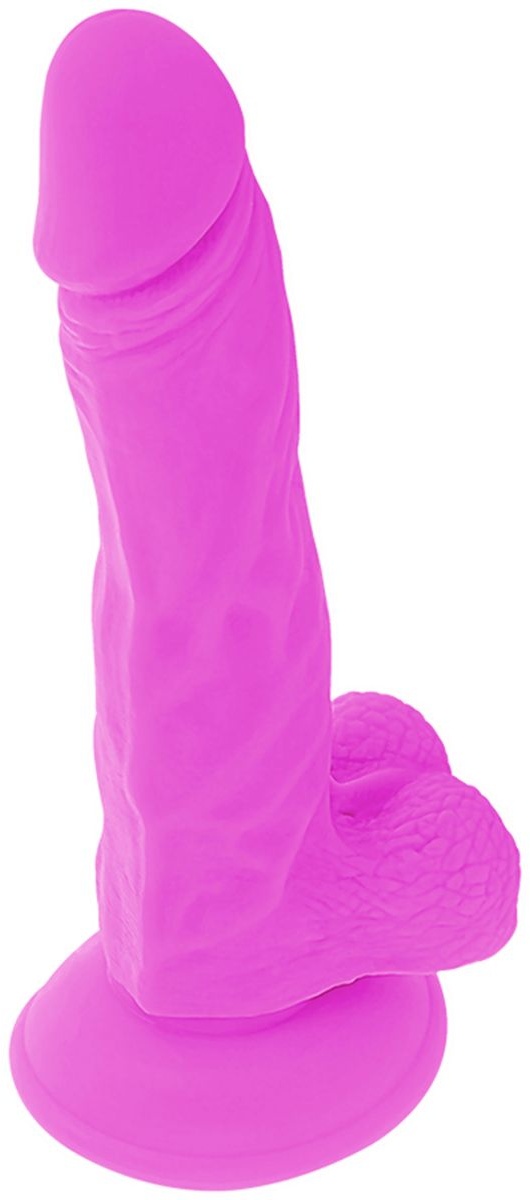 Realistischer Dildo mit Hoden und Vibration 20,5cm | Diversia Vibrator 1 St lila