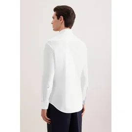 Seidensticker Businesshemd "Schwarze Rose", Herren, Gr. L (41), normale Ärmellängen, weiß, 100% Baumwolle, unifarben, slim fit, 2-Knopf-Manschette, Hemden, Slim 1/1 Kentkragen Uni