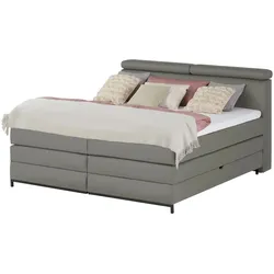 switch Boxspringbett  Kay ¦ grau ¦ Maße (cm): B: 183 H: 116