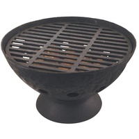 Esschert Design Grill niedrig, Kleiner Standgrill, ca. 55 cm x 55 cm x 31 cm