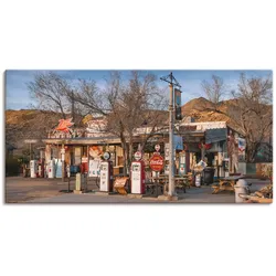 Artland Wandbild »Tankstelle an der Route 66 in Arizona«, Gebäude, (1 St.), als Leinwandbild in verschied. Größen Artland Farbe Bild(er): bunt