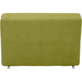 Home Affaire Schlafsofa HOME AFFAIRE "Gina", grün, B:120cm H:86cm T:95cm, Chenille (100% Polyester), Sofas, Schlafsofa, vom Sofa zum Bett mit einem Handgriff, in 4 Breiten, Nierenkissen