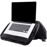 R-Go Tools R-Go Viva Laptoptasche, Vollnarbenleder, integrierter Laptop-Ständer, Schultergurt, schwarz