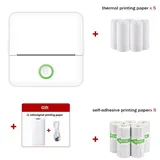 Tragbarer, Tintenloser Thermodrucker – Mini-standalone-etikettendrucker, Kompakt Und Leicht