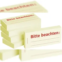 Bizstix Haftnotizen "Bitte beachten" 75x35mm