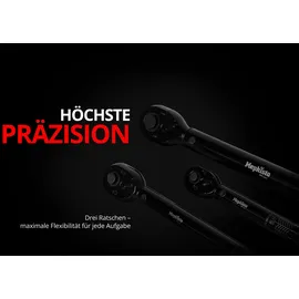 Mephisto Drehmomentschlüssel Set 3-tlg. 1/4, 3/8 und 1/2 Zoll 2-210 Nm