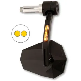highsider pro Lenkerendenspiegel mit LED Blinker Schwarz