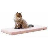 beeztees Moza, Fensterbankkissen, Plusch, Rosa, 65x27x3 cm