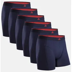 BAMBUS BOXERSHORTS - 6-Pack - Marineblau - L