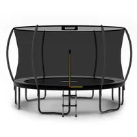 LeJump 366 cm /305 cm Durchmesser Trampolin Outdoor Trampolin für Fitness und den Garten mit Umlaufendem Sicherheitsnetz und Randabdeckung, für Kinder und Erwachsenen (Durchmesser366cm)
