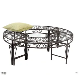 DanDiBo Ambiente Rundbank Ø 135 cm Braun